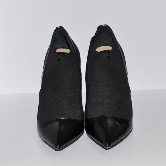 Dior Black Patent Leather and Stretch Fabric Ankle Booties (Size 37) - Picture 1 of 10